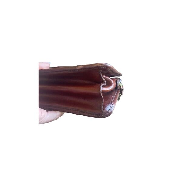 Brahmin Women's Pecan Duxbury Brown Embossed Croc Genuine Leather Handbag - Picture 12 of 15